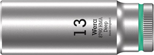 Load image into Gallery viewer, Wera 8790 hma deep hand- en machinedop met 1 4 -aandrijving, 13 x 50 mm - 05004510001