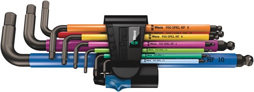 Afbeelding laden in galerijviewer, Wera 950 spkl 9 sm hf multicolour stiftsleutelset, metrisch, blacklaser, met vasthoudfunctie, 9 -delig - 1 stuk(s) - 05022210001