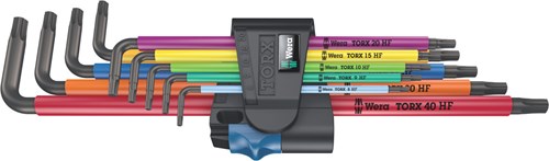 Afbeelding laden in galerijviewer, Wera 967 9 tx sxl multicolour hf 1 stiftsleutelset met vasthoudfunctie, lang, 9 -delig - 1 stuk(s) - 05024470001
