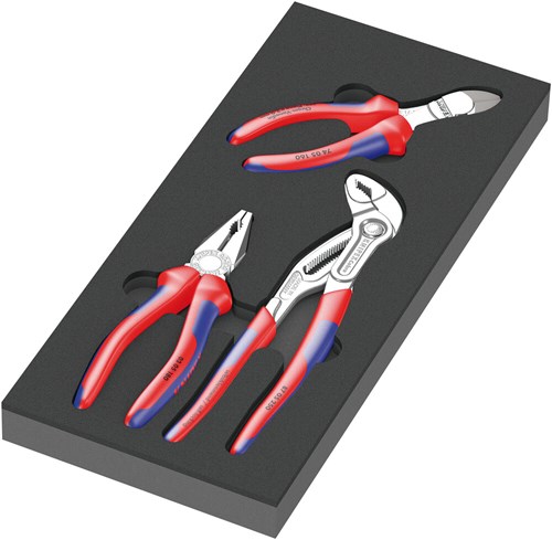 Load image into Gallery viewer, Wera 9780 schuimrubberen inzetstuk met knipex tangen set 1, 3-delig - 05150180001