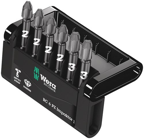 Load image into Gallery viewer, Wera bit-check 6 pz impaktor 1, 6 -delig - 1 stuk(s) - 05057692001
