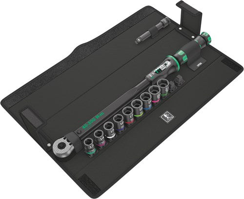 Load image into Gallery viewer, Wera click-torque c 3 set 2, 1 2 draaimomentsleutel (zwart groen, 11-delig, met omkeerbare ratel)