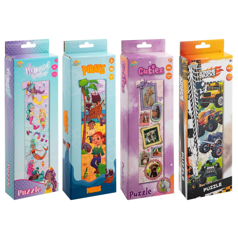 Afbeelding laden in galerijviewer, Toy universe puzzel long 48pcs 25x9x4cm 4ass fsc