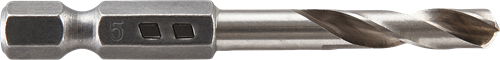 Load image into Gallery viewer, Wolfcraft spiraalboor | hss geslepen | 6-kant | ø5,0 x 59mm | 1 stuk - 7259000