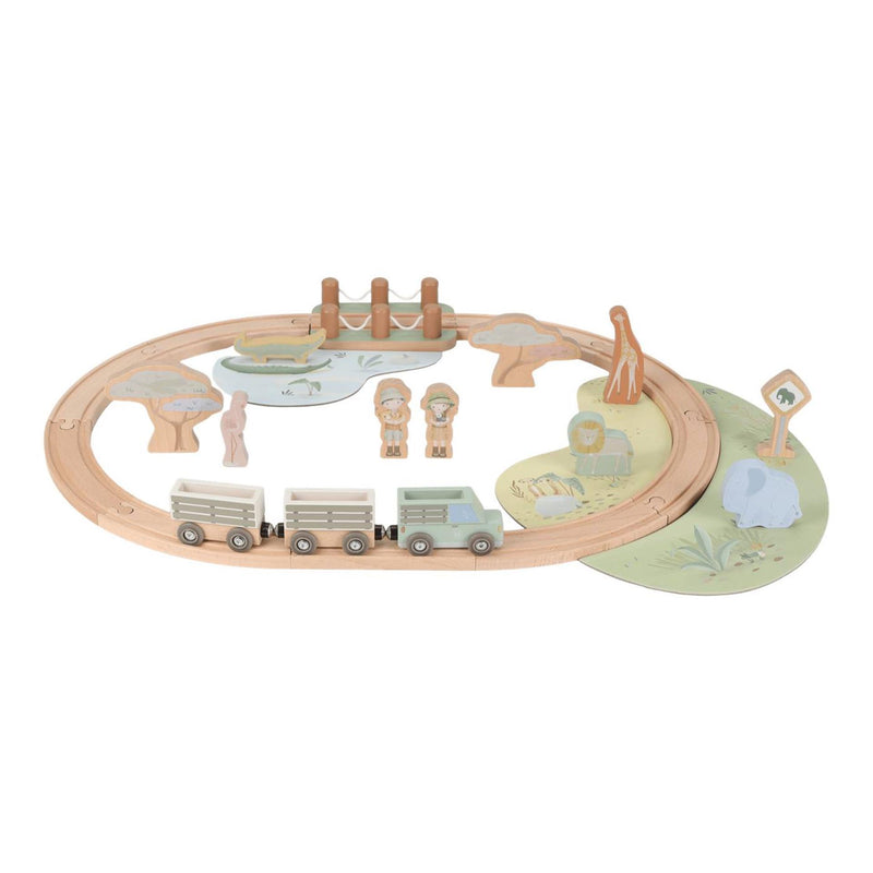 Load image into Gallery viewer, Little dutch treinset fsc - safari friends
