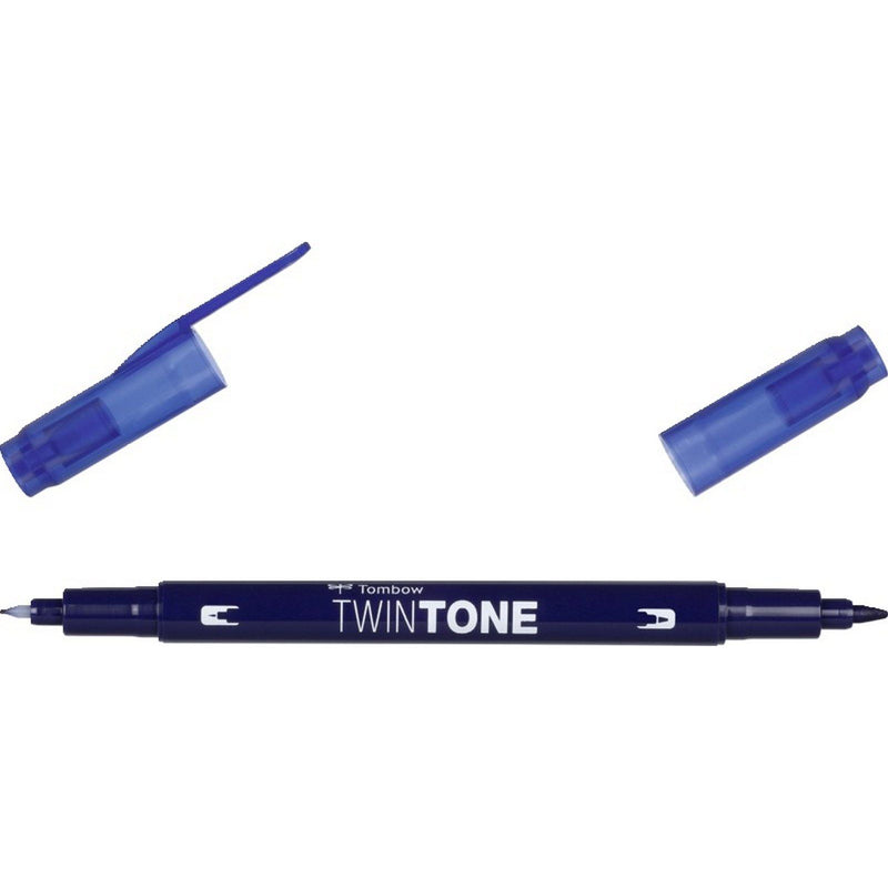 Load image into Gallery viewer, Tombow • twintone dual-tip brushpen navy