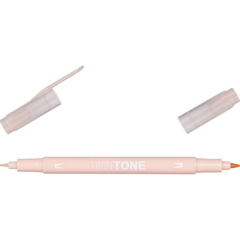 Load image into Gallery viewer, Tombow • twintone dual-tip brushpen coral pink