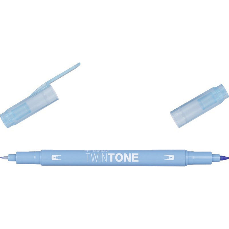 Load image into Gallery viewer, Tombow • twintone dual-tip brushpen saxe blue