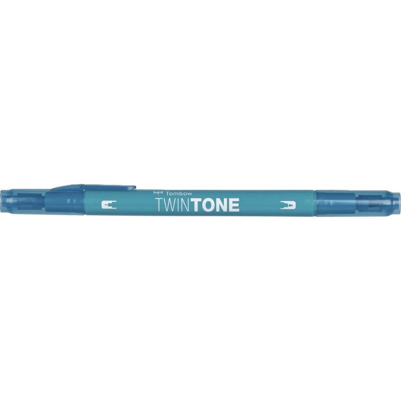 Load image into Gallery viewer, Tombow • twintone dual-tip brushpen turquoise blue