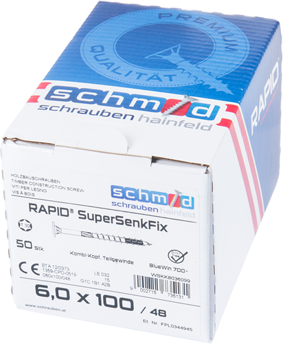 Load image into Gallery viewer, Schmid schrauben rapid-supersenkfix tx 6,0x100 50 bv - wskk8036099