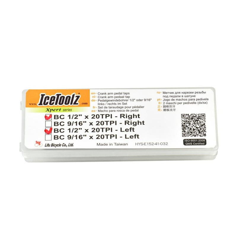 Load image into Gallery viewer, Icetoolz xpert crankarm pedaal tapset 9 16“x20tpi, e154