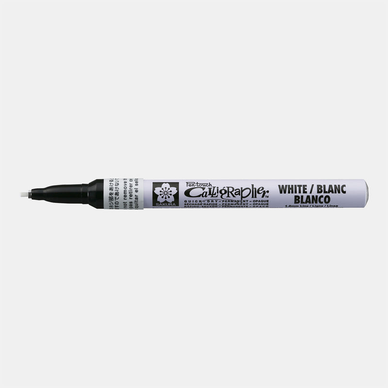 Load image into Gallery viewer, Sakura • pen-touch kalligrafie pen fijn wit
