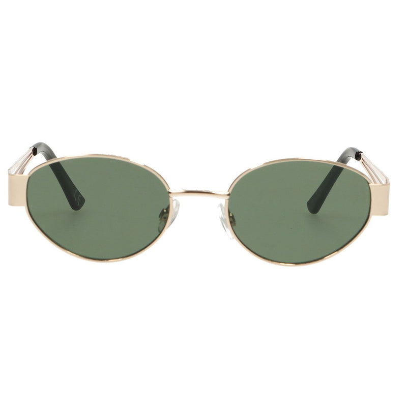 Load image into Gallery viewer, Spectrum zonnebril retro oval metaal groen glas