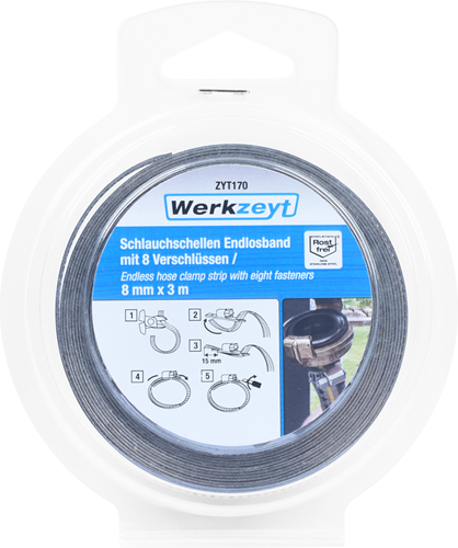 Load image into Gallery viewer, Werkzeyt slangklem oneindig 8mmx3m - zyt170
