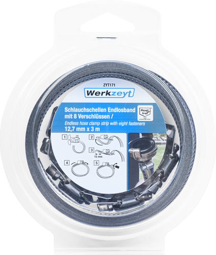 Load image into Gallery viewer, Werkzeyt slangklem oneindig 12,7mmx3m - zyt171
