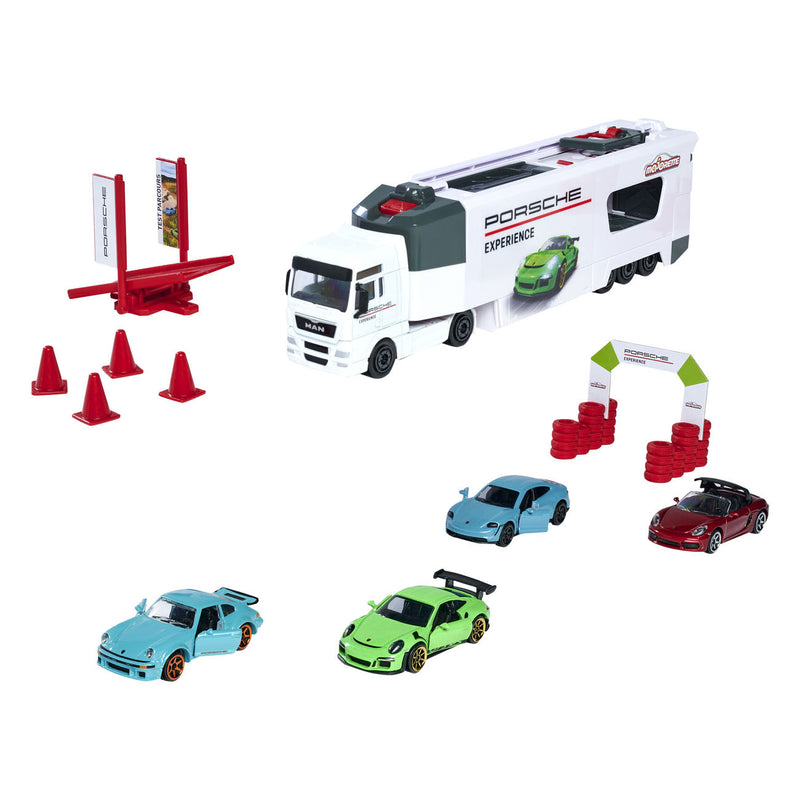 Load image into Gallery viewer, Majorette TGX Porsche Experience Transporter Speelset
