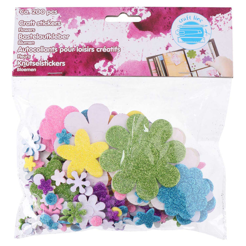 Load image into Gallery viewer, Knutsel Stickers Bloemen, 200st.