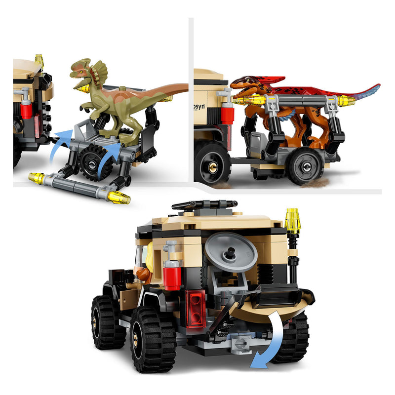 Load image into Gallery viewer, Lego LEGO Jurassic 76951 Pyroraptor en Dilophosaurus Transport