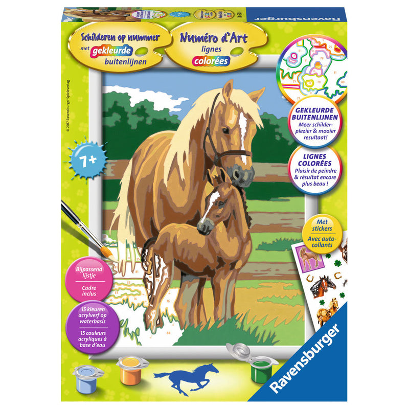 Load image into Gallery viewer, Ravensburger Schilderen op Nummer Paardenliefde