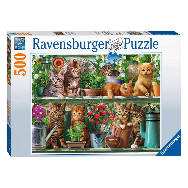 Load image into Gallery viewer, Ravensburger Puzzel Katjes in het Rek 500st.