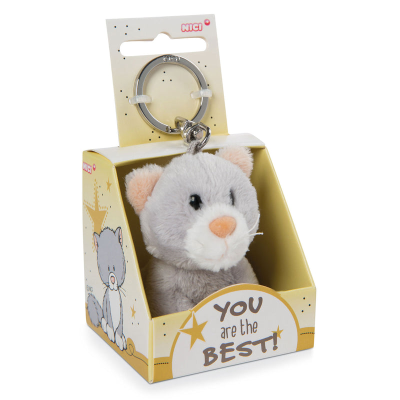 Load image into Gallery viewer, Nici Pluchen Sleutelhanger Kat You are the Best in Geschenkdoos, 6cm