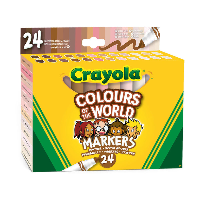 Load image into Gallery viewer, Crayola - colors of the world - viltstiften - 24 kleuren - voor kinderen