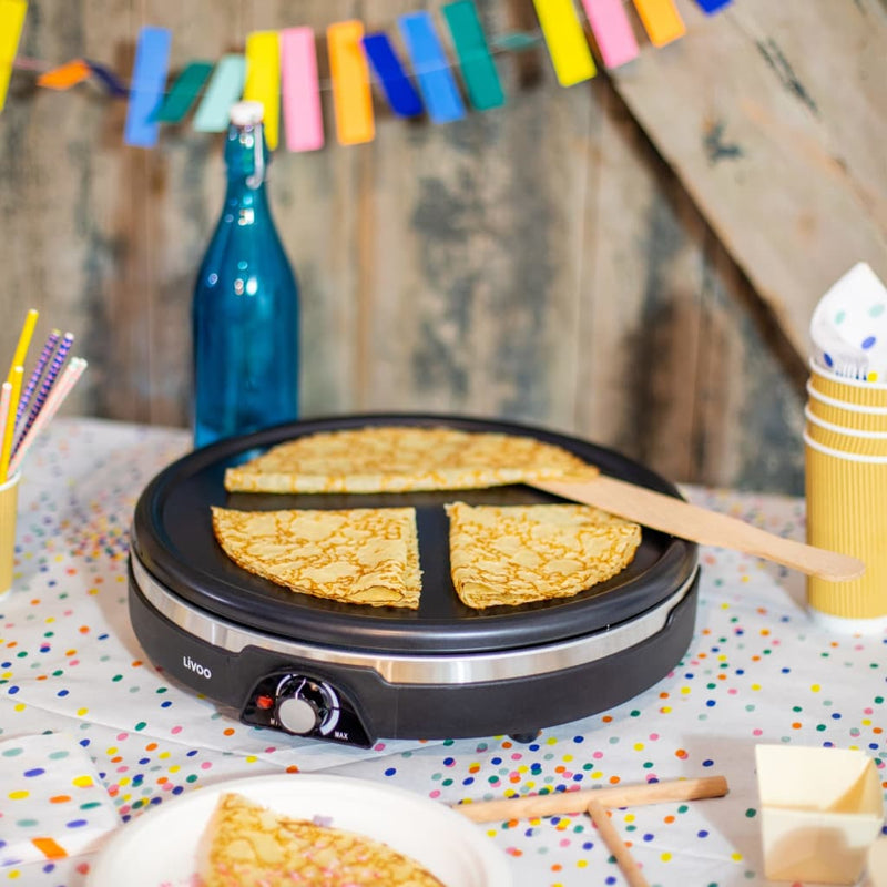 Load image into Gallery viewer, Livoo Livoo Crêpemaker XXL zwart Ø 38 cm zwart