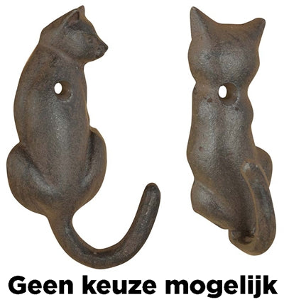 Load image into Gallery viewer, Haak kattenstaart gietijzer assorti