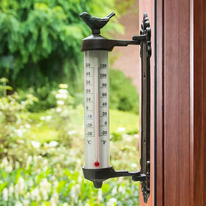 Load image into Gallery viewer, HI HI Wandthermometer 9,5x5x27 cm