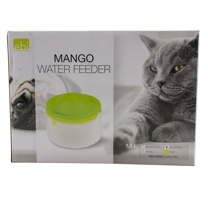 Load image into Gallery viewer, Ebi Waterbak voor huisdieren Mango 1,5 L groen