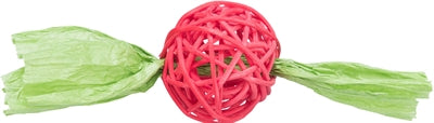 Load image into Gallery viewer, Trixie Set rotan ballen met papieren lint assorti