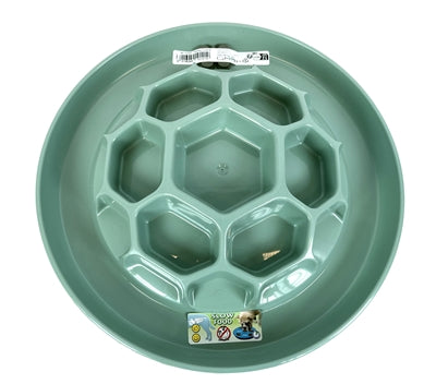 Load image into Gallery viewer, Happy pet Mad about pets voerbak honingraat slow feeder salie groen
