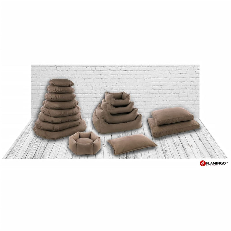 Load image into Gallery viewer, FLAMINGO FLAMINGO Hondenmand met rits Panama rechthoekig 50x40x18 cm taupe