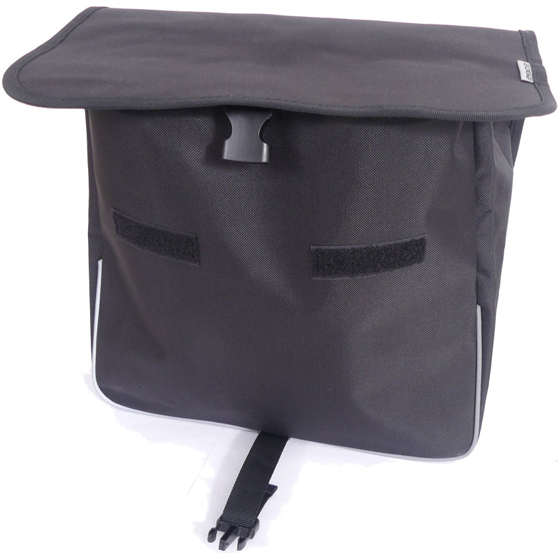 Load image into Gallery viewer, Edge Dubbele fietstas Basic Shopper 32 liter 32 x 38 x 13cm (2x) zwart