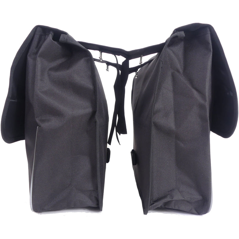 Load image into Gallery viewer, Edge Dubbele fietstas Basic Shopper 32 liter 32 x 38 x 13cm (2x) zwart
