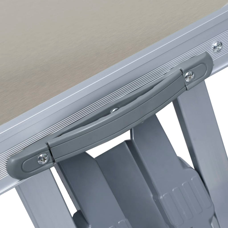 Load image into Gallery viewer, VidaXL Campingtafel inklapbaar met 4 zitjes staal en aluminium