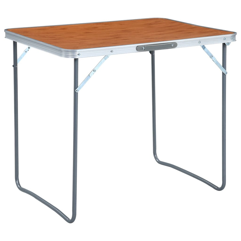 Load image into Gallery viewer, VidaXL Campingtafel inklapbaar met metalen frame 80x60 cm