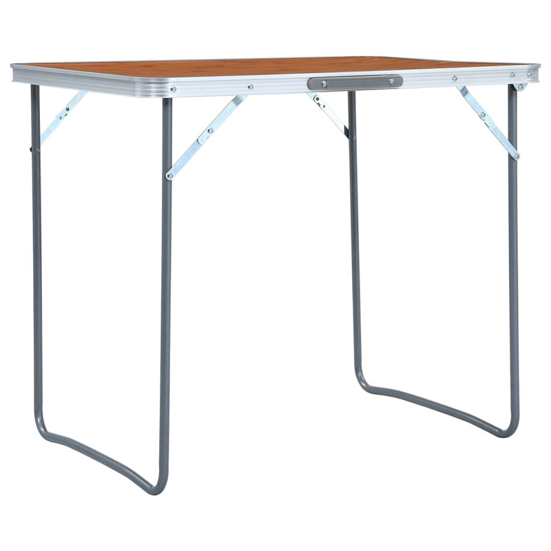 Load image into Gallery viewer, VidaXL Campingtafel inklapbaar met metalen frame 80x60 cm