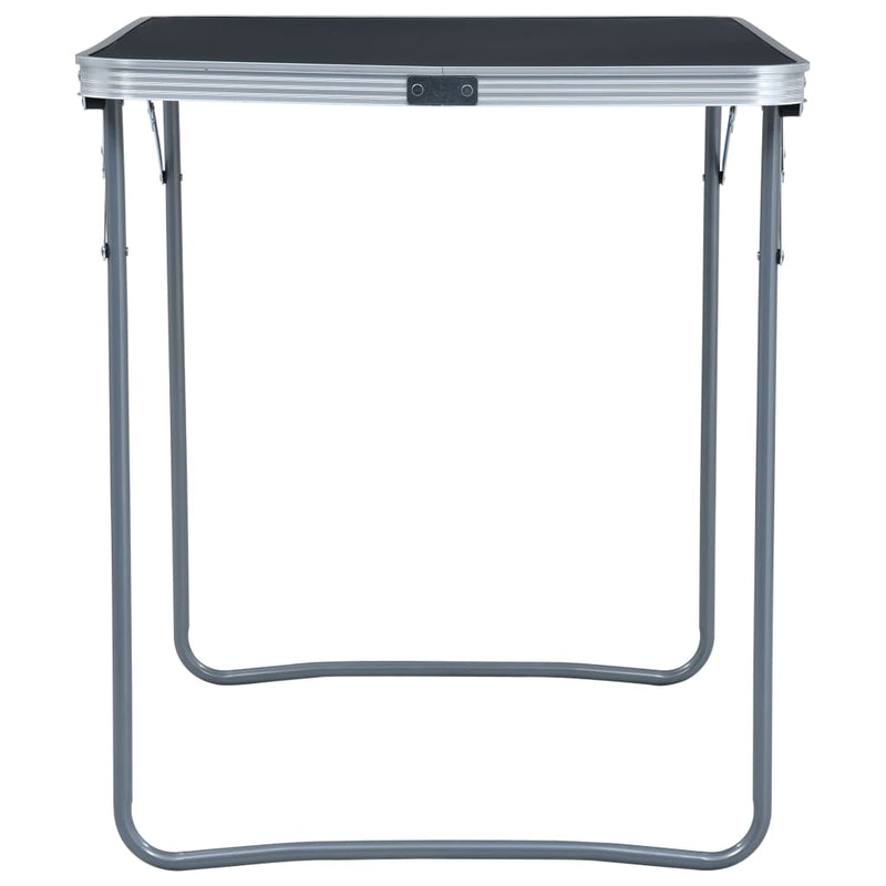 Load image into Gallery viewer, VidaXL Campingtafel inklapbaar met metalen frame 80x60 cm grijs