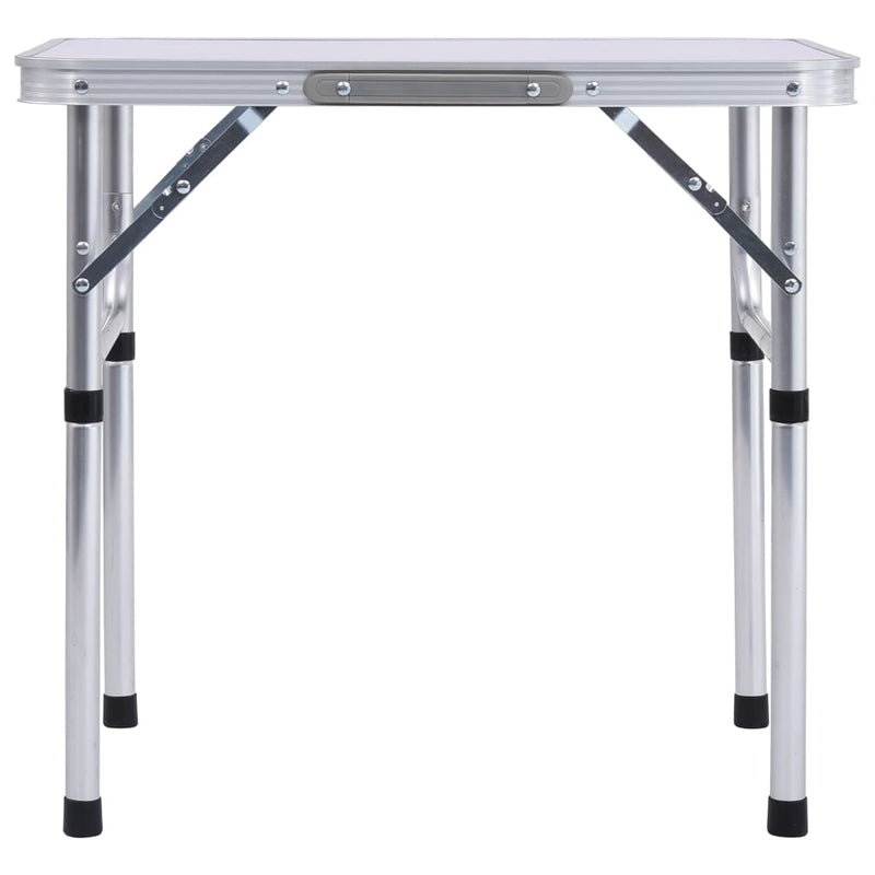 Load image into Gallery viewer, VidaXL Campingtafel inklapbaar 60x45 cm aluminium wit