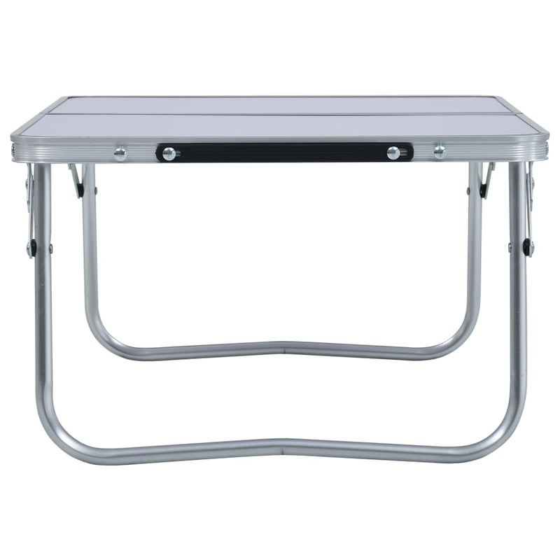 Load image into Gallery viewer, VidaXL Campingtafel inklapbaar 60x40 cm aluminium wit