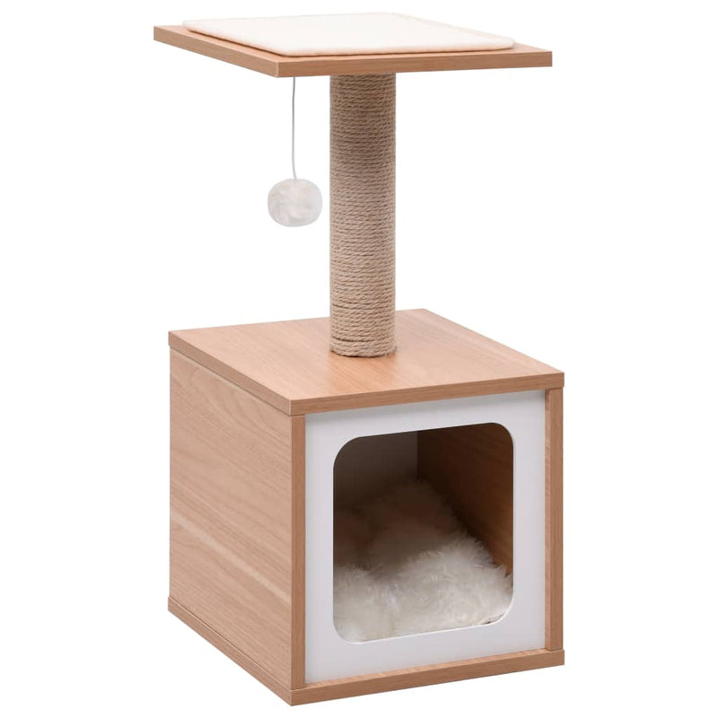 Load image into Gallery viewer, VidaXL Kattenkrabpaal met sisal krabmat 62 cm