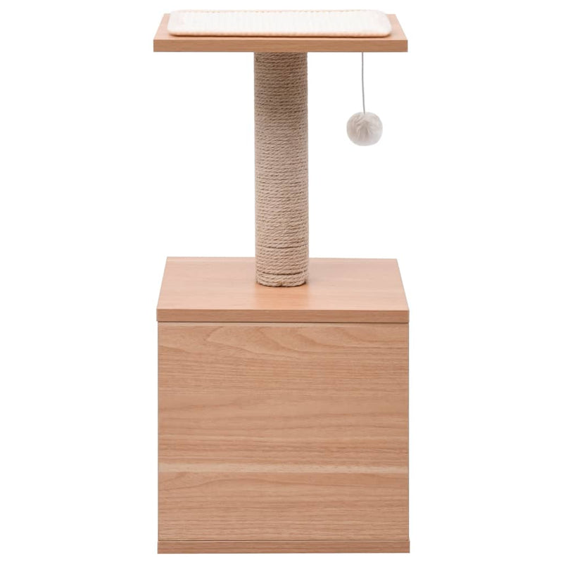 Load image into Gallery viewer, VidaXL Kattenkrabpaal met sisal krabmat 62 cm