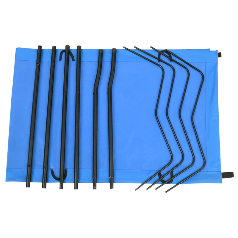 Load image into Gallery viewer, VidaXL Campingbed 180x60x19 cm oxford stof en staal blauw