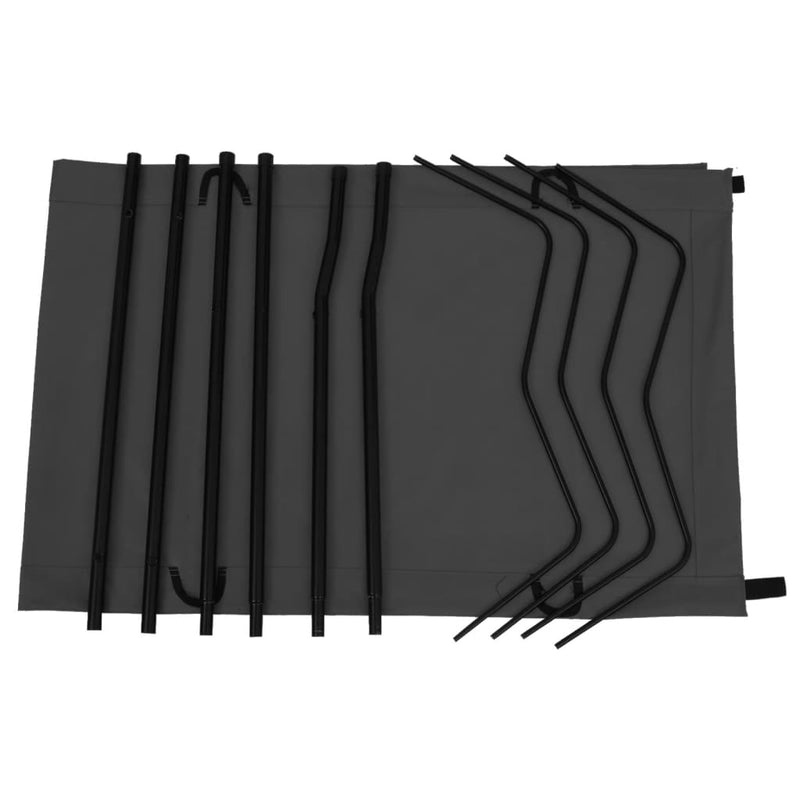 Load image into Gallery viewer, VidaXL Campingbed 180x60x19 cm oxford stof en staal zwart