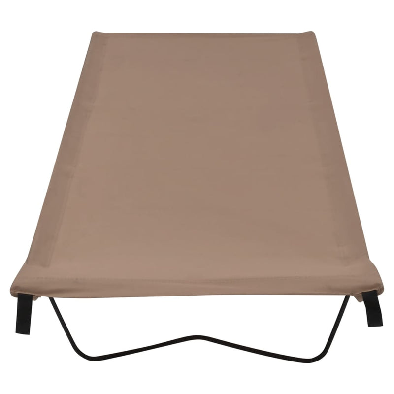 Load image into Gallery viewer, VidaXL Campingbedden 2 st 180x60x19 cm oxford stof en staal taupe