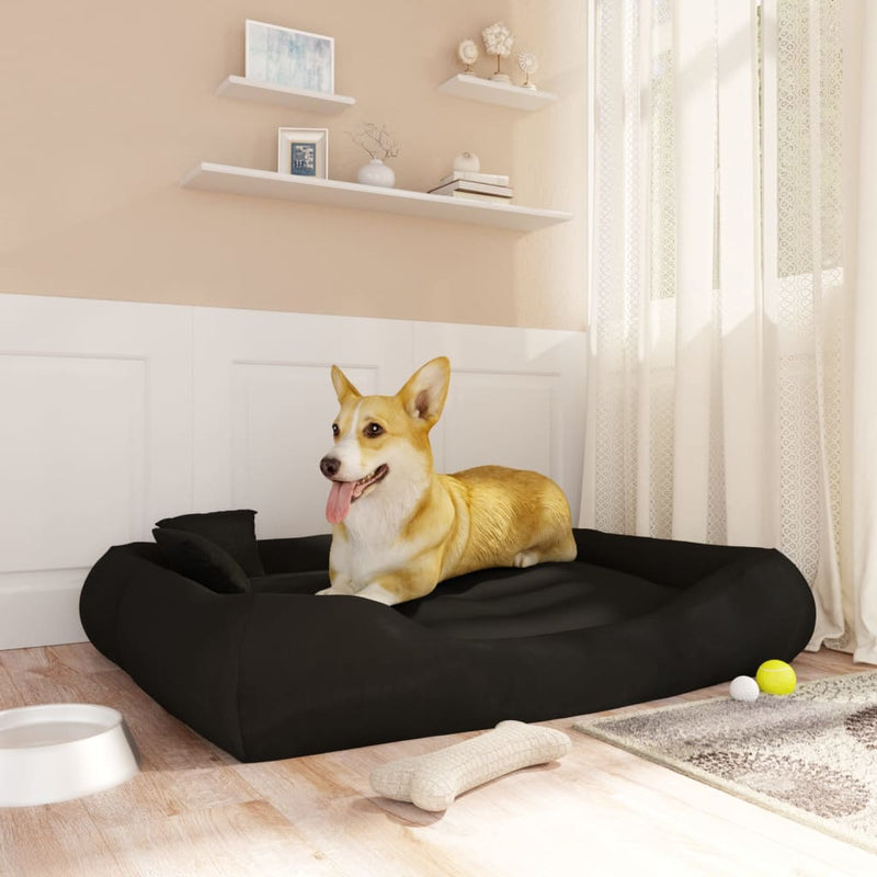 Afbeelding laden in galerijviewer, VidaXL Hondenbed met kussens 115x100x20 cm oxford stof zwart