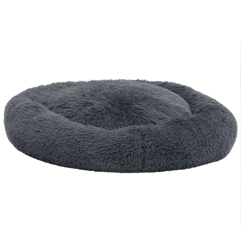 Afbeelding laden in galerijviewer, VidaXL Honden- kattenkussen wasbaar 90x90x16 cm pluche donkergrijs