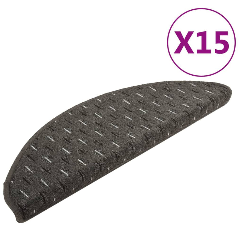 Load image into Gallery viewer, VidaXL Trapmatten 15 st 65x21x4 cm antracietkleurig