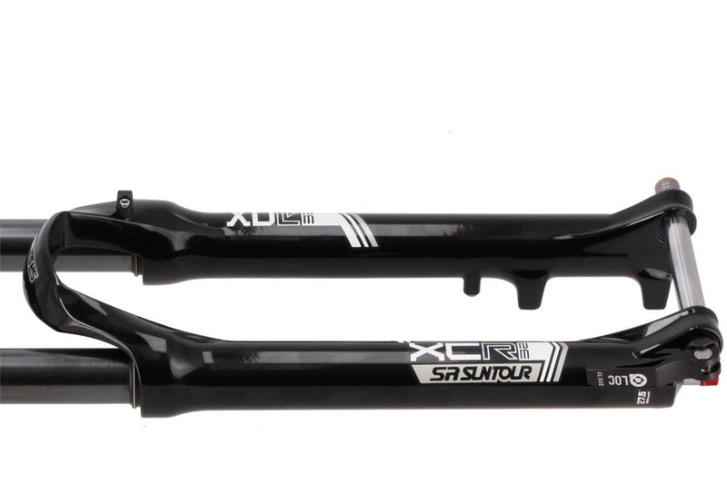 Load image into Gallery viewer, SrSuntour Suntour xcr32-air voorvork 27,5 lor qr tapered 100mm zwart